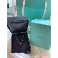 在飛比找蝦皮購物優惠-全新*TIFFANY &CO  鑽石項鏈 8分 黃K金 購於