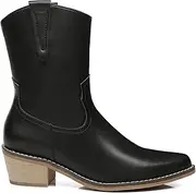 [Tarramarra] Women Mid Calf Boots Leather Upper Lining Nonslip Pointed Toe Claudia