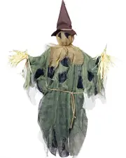 Green Hanging Scarecrow Decoration 91cm
