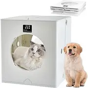 Automatic Pet Dryer Box - 88L Foldable Pet Hair Dryer with Temperature Control, Adjustable Wind Speed, 360° Efficient Quiet Dog Hair Dryer for Cats and Small Dogs