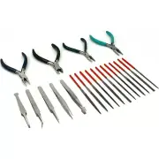 21 Jewelers Tools Needle Files Tweezers & Pliers for Jewelry Design & Repair