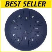 C Major Steel Tongue Drum 12 Inch - Complete Percussion Set with Bag & Book