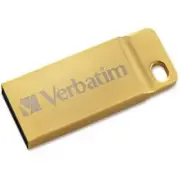 Verbatim 64GB Metal Executive USB 3.0 Flash Drive - Gold