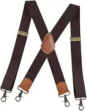 [ａ aternee] Suspender for Men for Big and Tall Clip Suspender for Formal Events Business