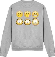 [Garfield] Unisex Adult Emoji Sweatshirt