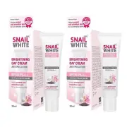 Snail White Brightening Day Cream Anti-Pollution SPF30 PA+++ Smooth Skin 2x30ml