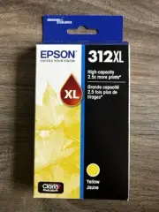 NEW Epson 312XL Yellow T312XL520 High Capacity Ink Cartridge Genuine OEM Printer