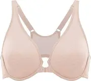 [DELIMIRA] Women's Front Closure Racerback Bras Underwire Plus Size Seamless Plunge Comfortable Bra