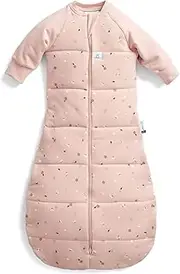 ergoPouch Sleep Suit Bag 2.5 TOG – 3–12 Months – Daisies Print – 400 Thread Count Organic Cotton – Converts to Sleep Suit with Legs – Sleeping Bag & Suit in One – for Infants, Toddlers & Kids