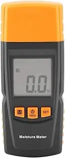 605 LCD Display Portable Digital Wood Meter, Humidity Tester with Reading Lock, Auto/Manual Power Off, Measures 4 Types of Wood, /Min Reading