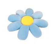 Small Daisy Flower Cushion Pillow Ground Chair Cushion Blue - 38cm
