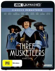 The Three Musketeers Classics Remastered (4K UHD Blu-Ray, 1973) NEW / SEALED