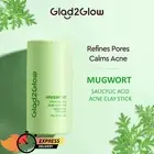 Glad2glow Mugwort Acne Clay Stick Niacinamide Salicylic Acid Treating redness