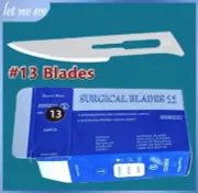 New # 13 Carbon Steel Sterile Surgical Scalpel Blades Dental Medical Instruments