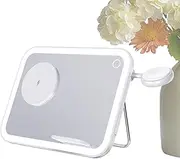 Illuminated Makeup Mirrors - Compact Light-Up Mirrors, Vanity Beauty Mirrors | Foldable Led Vanity Lamp with 3 Lighting Color Modes, Portable Folding Dressing Led Mirrors for Tabletop Rooms Dressing