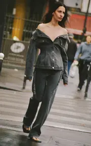 [Paris Georgia] Fray Frindged Jeans