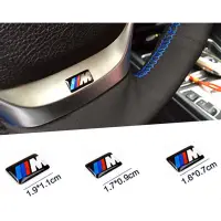 在飛比找蝦皮購物優惠-BMW M標 方向盤貼標 輪框 鋁圈 水晶貼紙x1 x3 x