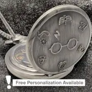 Wizard Glasses Pocket Watch - Magical Gift for Fans Collectors Pendant Witch
