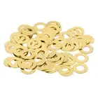 110Pcs Brass Flat Washer, M6 3/16"x1/16"x0.69mm Fenders Washers Assortment