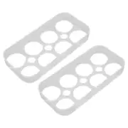 2pcs 8 Grids Refrigerator Egg Tray Independent Slots Egg Holder Container DSO