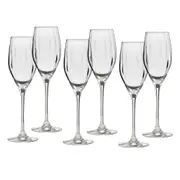 6pc Ecology Twill 170ml Glass Prosecco/Sparkling Wine/Champagne Bar Glasses Set
