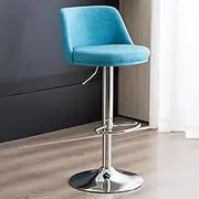 Kitchen Island Stool Grey, Bar Stools PU Leather Counter Height Barstools With Back, Height Adjustable Swivel Bar Chairs, Modern Armless Breakfast Bar Stools With Footrest (Color : /Brown B) To pursue