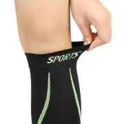 Sports Leg Calf Brace Sleeve Shin Support Compression Running Exercise Black HR6