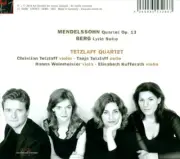 BERG: LYRIC SUITE; MENDELSSOHN: QUARTET NEW CD