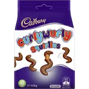 Cadbury Curlywurly Curly Wurly Squirlies Chocolate Worms Bag 110g