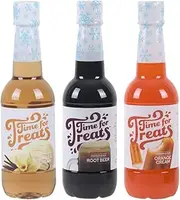 Victorio 3-Flavor Pack Shaved Ice/Snow Cone Syrups, Root Beer, Cream Soda, Dr Snow Cone