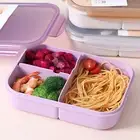 Bento Container Durable Wide Application Bento School Kids Lunch Box Plastic