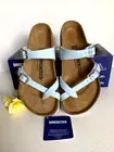 Birkenstock Mayari Brushed Sky Birko-Flor Upper, Leather Insole, Regular US 6