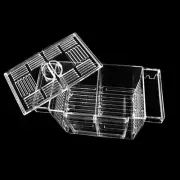 Aquarium Fish Tank Acrylic Divider Isolation Board with Suction Cups (10 Gallon)