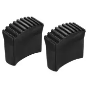 2Pcs Rubber Steep Ladder Non-Slip Feet Mat Pad Cover Ladder Accessories Black
