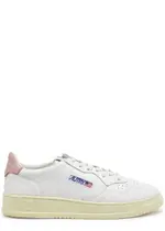 Autry Medalist Leather Sneakers - White And Pink - 40 (IT40 / UK7), Autry Sneaker, Lace up Front - 40 (IT40 / UK7) 40 (IT40 / UK7)