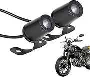 Motorcycle Projector Logo Lights - 2 Motorcycle Angel Wings Projection Light Kit, Underbody Ghost Shadow Lights, Waterproof Underglow Neon Light Kits | Ambient Lighting Accessories for Motorcycle