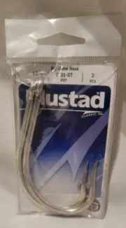 Mustad Big Game Hook #12/0 Ringed Eye 2/Pk 7731-DT