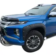 TRADIESCHOICE Matte Black Fender Flares Guard Cover for Mitsubishi Triton MR 2019+ - Stylish and Protective Arch Enhancements