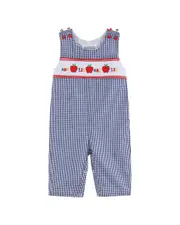 Lil Cactus 123 ABC School Smocked Overall