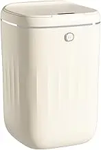 Automatic Trash Can, 20L Touchless Smart Garbage Can Battery Powered with Lid, PP Modern Automatic Trash Bin for Kitchen Bedroom Bathroom (Cream White)