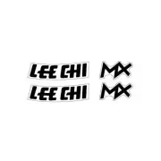Lee Chi - MX Caliper decals in Black - old school bmx