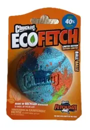 EcoFetch Fetch Ball Dog Toy, Medium 2.5", for Dogs 20-60 lbs, Durable & Eco Safe