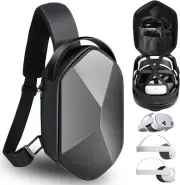 SARLAR Travel Carrying Case for Oculus Meta Quest 3S/Quest 3/Quest 2 VR Headset