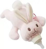 Baby Bottle Cover Feeder Bottle Keep Warm Holder Pink Rabbit Milk Bottle Sleeve Plush Feeding Anti-Fall Milk Bottle Insulated Warmer Bag for Baby Newborn Infant Bottle Decor