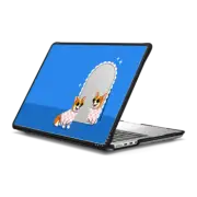 MacBook Pro 14-inch (M1 - M4) Impact Case Checkered Corgi Mirror