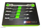 FLEX HEAD FLARE NUT WRENCH SET, STANDARD, SAE – line wrenches – automotive tools