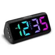 Loud Alarm Clock for Heavy Sleepers RGB Alarm Clocks for Bedrooms Seniors Kid...