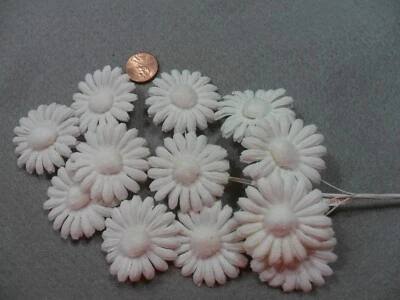 Vintage Millinery 12 White Daisy Cluster - 1 1/2” Flowers