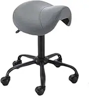 Saddle Stool,Height-Adjustable Lift Chair,360° Movable Swivel Stool,for Home/Office/Beauty Salon/Barber Shop,Easy to Install(Color 1)