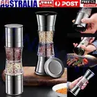 2 in 1 Salt and Pepper Grinders Stainless Steel Manual Mills Kitchen Spice Tools